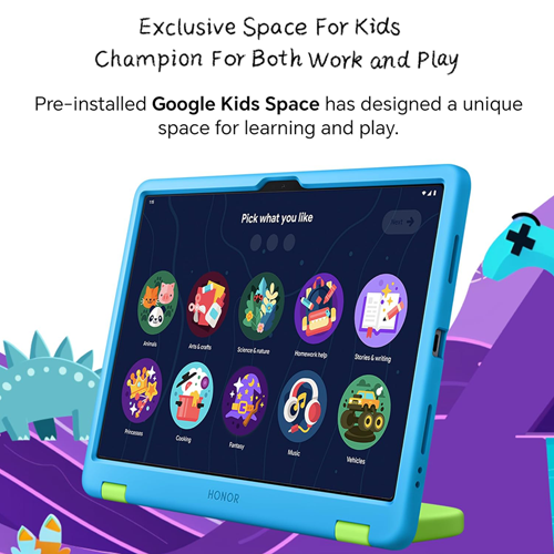 HONOR Pad X8a 11-inch Kids Edition Wi-Fi Tablet (4GB+128GB) Bundle with Free Inbox Scribble Pen & Blue Protective Case Stand