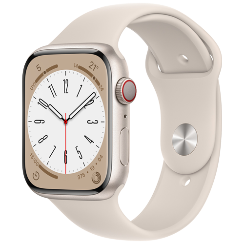 Apple Watch Series 8 GPS + Cellular 41mm with Sport Band - (Middle East Version)