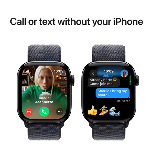 Apple Watch Series 10 GPS + Cellular 46mm with Sport Loop (Middle East Version)