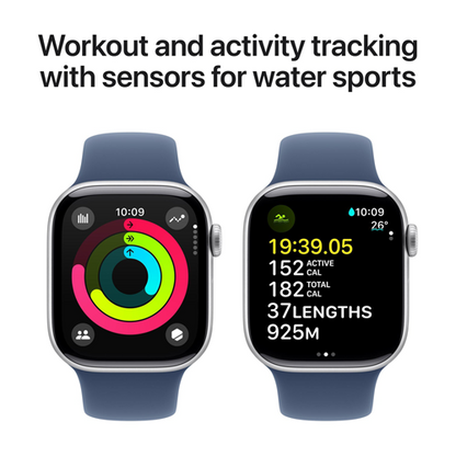 Apple Watch Series 10 GPS + Cellular 46mm with Sport Loop (Middle East Version)