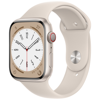 Apple Watch Series 8 GPS + Cellular 41mm with Sport Band - (Middle East Version)