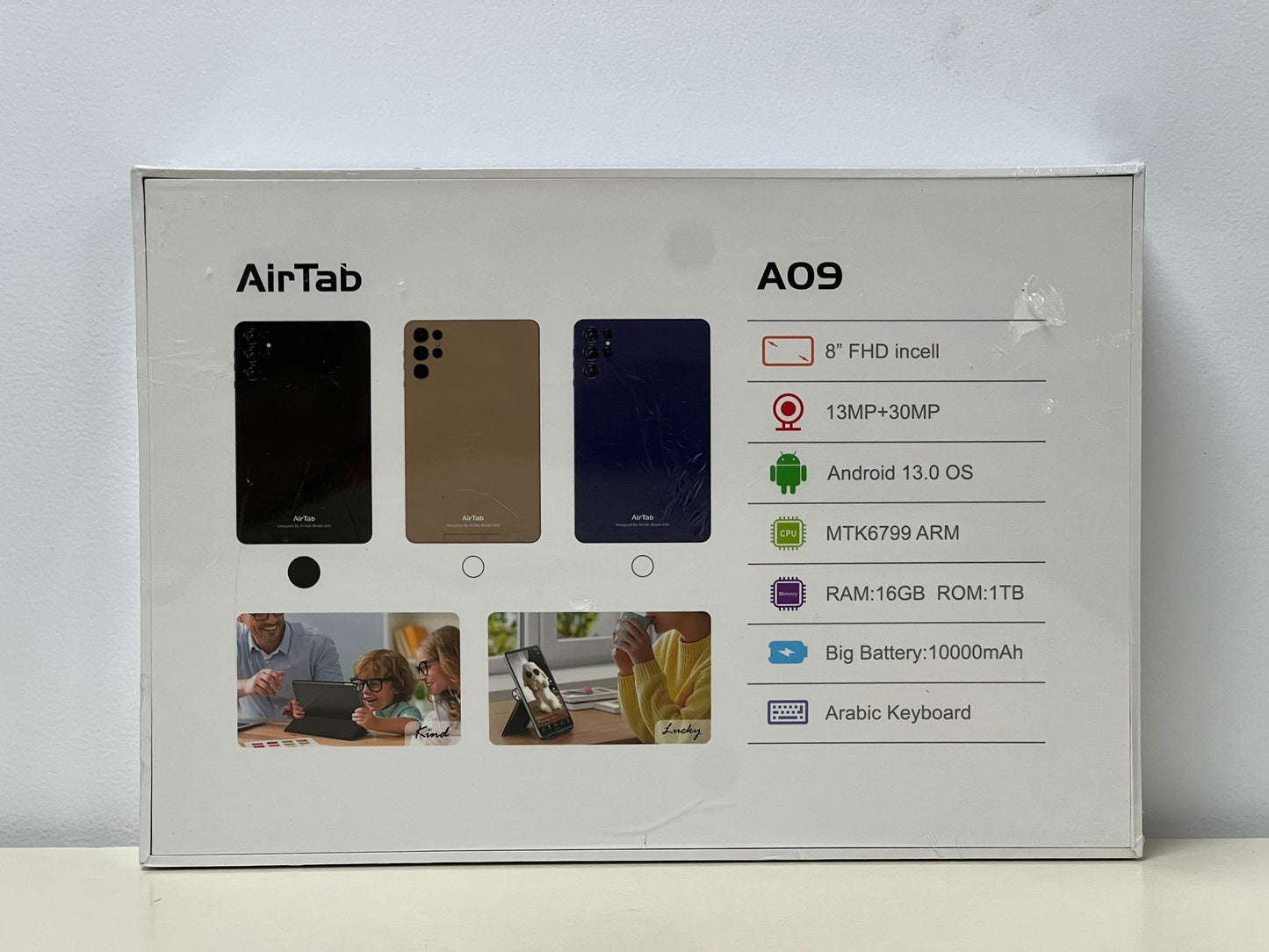 AirTab A09 8-inch Tablet (16GB+1TB ROM)